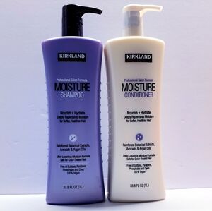 Kirkland Professional salon Formula MOISTURE Shampoo + Conditioner, 33.8 fl oz